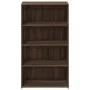 Aparador alto madera de ingeniería marrón roble 70x41x124 cm de , Aparadores - Ref: Foro24-846410, Precio: 83,11 €, Descuento: %