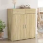 Eichenholz-Sideboard aus Sperrholz Sonoma 80x42,5x93 cm von , Sideboards - Ref: Foro24-3281471, Preis: 147,11 €, Rabatt: %