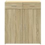 Eichenholz-Sideboard aus Sperrholz Sonoma 80x42,5x93 cm von , Sideboards - Ref: Foro24-3281471, Preis: 149,92 €, Rabatt: %