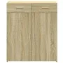 Eichenholz-Sideboard aus Sperrholz Sonoma 80x42,5x93 cm von , Sideboards - Ref: Foro24-3281471, Preis: 147,11 €, Rabatt: %