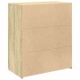 Aparador de madera contrachapada roble Sonoma 80x42,5x93 cm de , Aparadores - Ref: Foro24-3281471, Precio: 155,70 €, Descuent...
