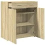 Oak Sonoma plywood sideboard 80x42.5x93 cm by , Sideboards - Ref: Foro24-3281471, Price: 146,89 €, Discount: %