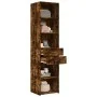 Smoked oak engineered wood sideboard 45x42.5x185 cm by , Sideboards - Ref: Foro24-3281452, Price: 114,62 €, Discount: %