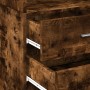Smoked oak engineered wood sideboard 45x42.5x185 cm by , Sideboards - Ref: Foro24-3281452, Price: 116,10 €, Discount: %