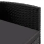 Garden chairs with black cushions, 4 units, black synthetic rattan by , Garden chairs - Ref: Foro24-318709, Price: 237,11 €, ...