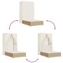 Doppel-Liegestuhl mit Dach und Vorhängen aus synthetischem Rattan in Beige. von , Liegen - Ref: Foro24-368103, Preis: 262,19 ...