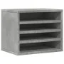 Wooden desktop organizer with concrete engineering 36x26x29.5 cm by , Classification and organization - Ref: Foro24-848048, P...