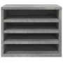Wooden desktop organizer with concrete engineering 36x26x29.5 cm by , Classification and organization - Ref: Foro24-848048, P...