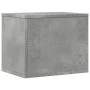 Wooden desktop organizer with concrete engineering 36x26x29.5 cm by , Classification and organization - Ref: Foro24-848048, P...