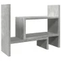 Wooden desktop organizer with concrete engineering 38.5x17x39 cm by , Classification and organization - Ref: Foro24-848062, P...