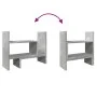 Wooden desktop organizer with concrete engineering 38.5x17x39 cm by , Classification and organization - Ref: Foro24-848062, P...