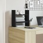 Wooden engineering desktop organizer in black, 38.5x17x39 cm by , Classification and organization - Ref: Foro24-848060, Price...