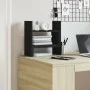 Wooden engineering desktop organizer in black, 38.5x17x39 cm by , Classification and organization - Ref: Foro24-848060, Price...