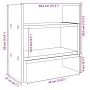 Wooden engineering desktop organizer in black, 38.5x17x39 cm by , Classification and organization - Ref: Foro24-848060, Price...