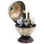 World ball bar cabinet in white eucalyptus wood by vidaXL, Wine and liquor cabinets - Ref: Foro24-320910, Price: 102,98 €, Di...