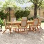 Juego comedor de jardín 7 pzas madera maciza acacia y textileno de , Conjuntos de jardín - Ref: Foro24-3279320, Precio: 827,7...