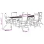 Juego comedor de jardín 7 pzas madera maciza acacia y textileno de , Conjuntos de jardín - Ref: Foro24-3279320, Precio: 827,7...