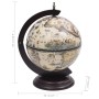 World ball bar cabinet in white eucalyptus wood by vidaXL, Wine and liquor cabinets - Ref: Foro24-320910, Price: 102,98 €, Di...