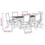 Juego comedor de jardín 7 pzas madera maciza acacia y textileno de , Conjuntos de jardín - Ref: Foro24-3279317, Precio: 836,7...