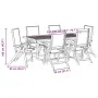 Juego comedor de jardín 7 pzas madera maciza acacia y textileno de , Conjuntos de jardín - Ref: Foro24-3279303, Precio: 738,0...