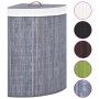 Eckwäschekorb aus grauem Bambus 60 L von vidaXL, Wäschekörbe - Ref: Foro24-320761, Preis: 31,16 €, Rabatt: %