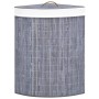 Eckwäschekorb aus grauem Bambus 60 L von vidaXL, Wäschekörbe - Ref: Foro24-320761, Preis: 31,16 €, Rabatt: %