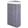 Eckwäschekorb aus grauem Bambus 60 L von vidaXL, Wäschekörbe - Ref: Foro24-320761, Preis: 30,43 €, Rabatt: %
