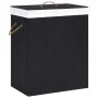 Bambus-Wäschekorb 2-teilig schwarz 100 l von vidaXL, Wäschekörbe - Ref: Foro24-320746, Preis: 32,96 €, Rabatt: %