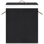 Bambus-Wäschekorb 2-teilig schwarz 100 l von vidaXL, Wäschekörbe - Ref: Foro24-320746, Preis: 32,96 €, Rabatt: %