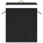 Bambus-Wäschekorb 2-teilig schwarz 100 l von vidaXL, Wäschekörbe - Ref: Foro24-320746, Preis: 33,80 €, Rabatt: %