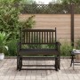 Banco deslizante madera maciza de álamo negro 118x70x104,5 cm