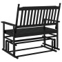 Massive Schiebebank aus schwarzem Pappelholz 118x70x104,5 cm. von , Schaukelstühle - Ref: Foro24-4008866, Preis: 117,71 €, Ra...