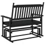 Massive Schiebebank aus schwarzem Pappelholz 118x70x104,5 cm. von , Schaukelstühle - Ref: Foro24-4008866, Preis: 157,58 €, Ra...