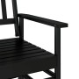 Massive Schiebebank aus schwarzem Pappelholz 118x70x104,5 cm. von , Schaukelstühle - Ref: Foro24-4008866, Preis: 117,71 €, Ra...