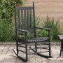 Rocking chair with curved solid black poplar wood seat by , Rocking chairs - Ref: Foro24-4008870, Price: 105,54 €, Discount: %