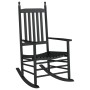 Rocking chair with curved solid black poplar wood seat by , Rocking chairs - Ref: Foro24-4008870, Price: 105,54 €, Discount: %
