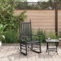 Rocking chair with curved solid black poplar wood seat by , Rocking chairs - Ref: Foro24-4008870, Price: 105,54 €, Discount: %