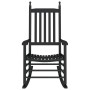 Rocking chair with curved solid black poplar wood seat by , Rocking chairs - Ref: Foro24-4008870, Price: 105,54 €, Discount: %