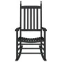 Rocking chair with curved solid black poplar wood seat by , Rocking chairs - Ref: Foro24-4008870, Price: 104,29 €, Discount: %
