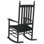 Rocking chair with curved solid black poplar wood seat by , Rocking chairs - Ref: Foro24-4008870, Price: 105,54 €, Discount: %