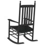Rocking chair with curved solid black poplar wood seat by , Rocking chairs - Ref: Foro24-4008870, Price: 104,29 €, Discount: %