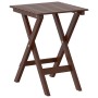 Folding side table made of solid brown poplar wood by , Garden tables - Ref: Foro24-4008872, Price: 35,74 €, Discount: %