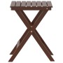 Folding side table made of solid brown poplar wood by , Garden tables - Ref: Foro24-4008872, Price: 35,74 €, Discount: %