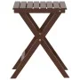 Mesa auxiliar plegable madera maciza de álamo marrón de , Mesas de jardín - Ref: Foro24-4008872, Precio: 33,03 €, Descuento: %