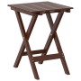 Folding side table made of solid brown poplar wood by , Garden tables - Ref: Foro24-4008872, Price: 35,74 €, Discount: %