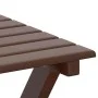 Folding side table made of solid brown poplar wood by , Garden tables - Ref: Foro24-4008872, Price: 33,03 €, Discount: %
