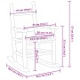 Schaukelstuhl für Kinder aus massiver Schwarz-Pappelholz von , Schaukelstühle - Ref: Foro24-4008879, Preis: 45,81 €, Rabatt: %