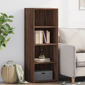 Hoher Schrank aus braunem Eichen-Ingenieurholz 45x41x124 cm. von , Sideboards - Ref: Foro24-846396, Preis: 61,59 €, Rabatt: %