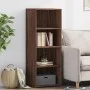 Tall brown oak veneer highboard 45x41x124 cm by , Sideboards - Ref: Foro24-846396, Price: 61,59 €, Discount: %