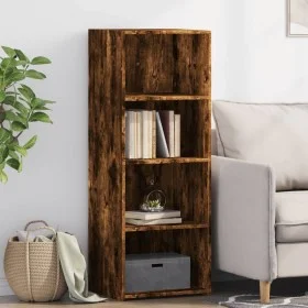 Tall smoked oak engineered wood sideboard 45x41x124 cm by , Sideboards - Ref: Foro24-846394, Price: 62,17 €, Discount: %